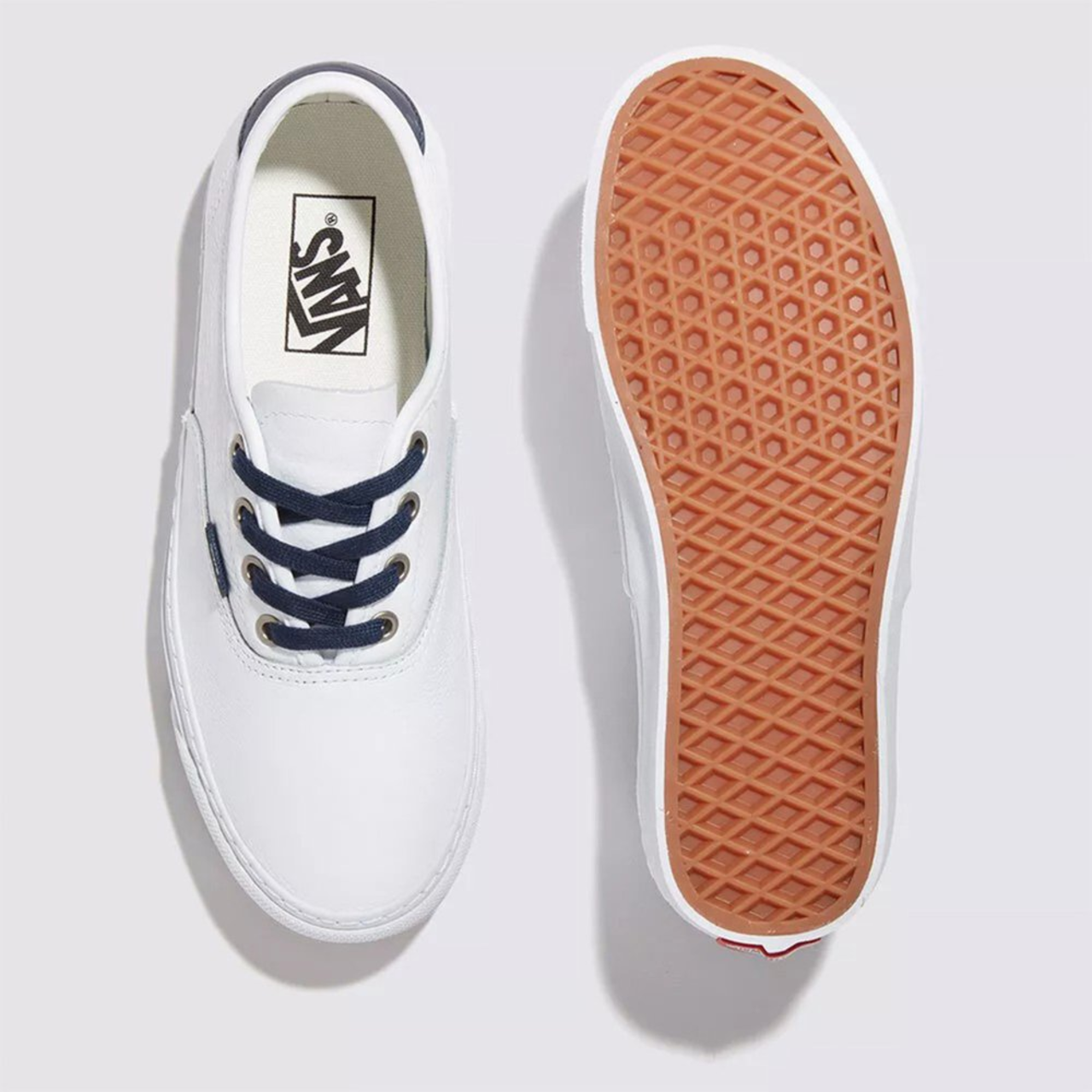 Tênis Authentic Leather White Navy | ZZ MALL
