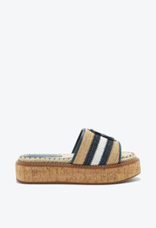 Sandália Plataforma Natural Azul Schutz Carmel