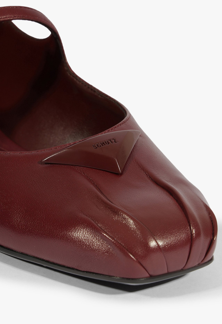 Sapatilha Hint Ballerinas Couro Vermelha