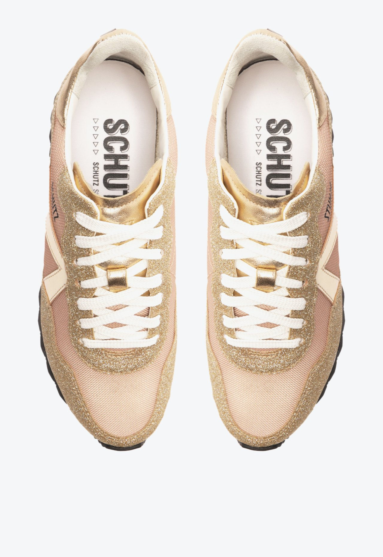 s*t様 eskuche33 ゴールド Tênis Bege E Dourado Schutz | ZZ MALL