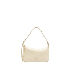 Bolsa Tiracolo Pequena Zíper Branca