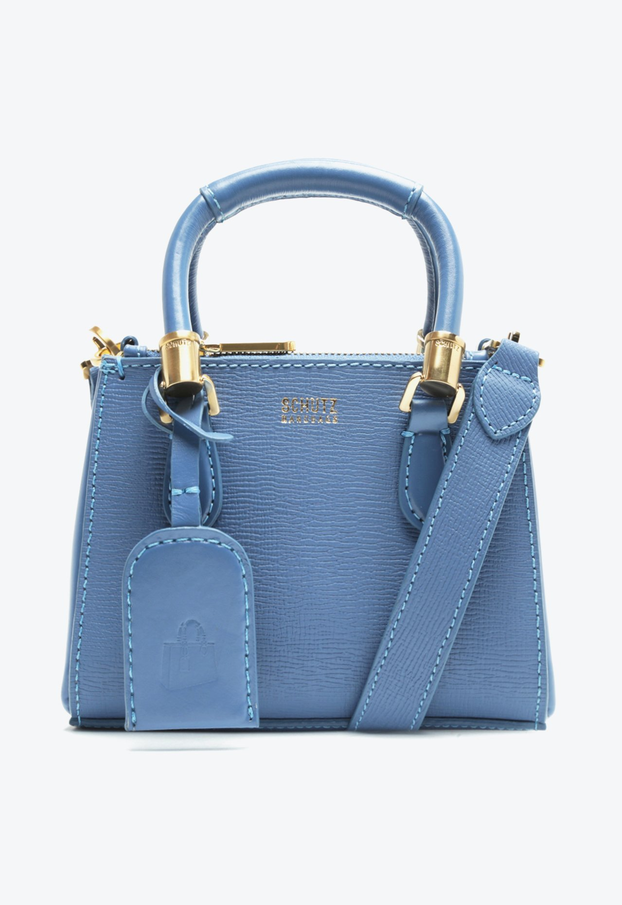 Bolsa Tote Azul Jeans Schutz Baby Lorena Couro | ZZ MALL