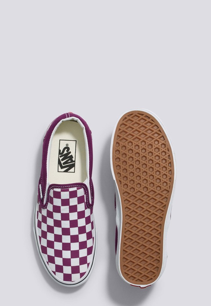 Tênis Slip-On Checkerboard Dark Purple