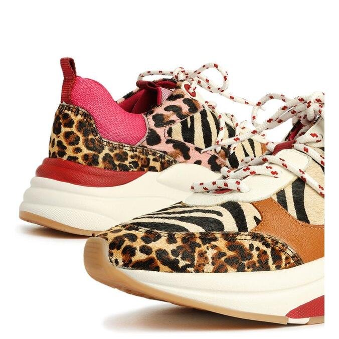 Tênis Arezzo Animal Print Multimaterial Esportivo | ZZ MALL