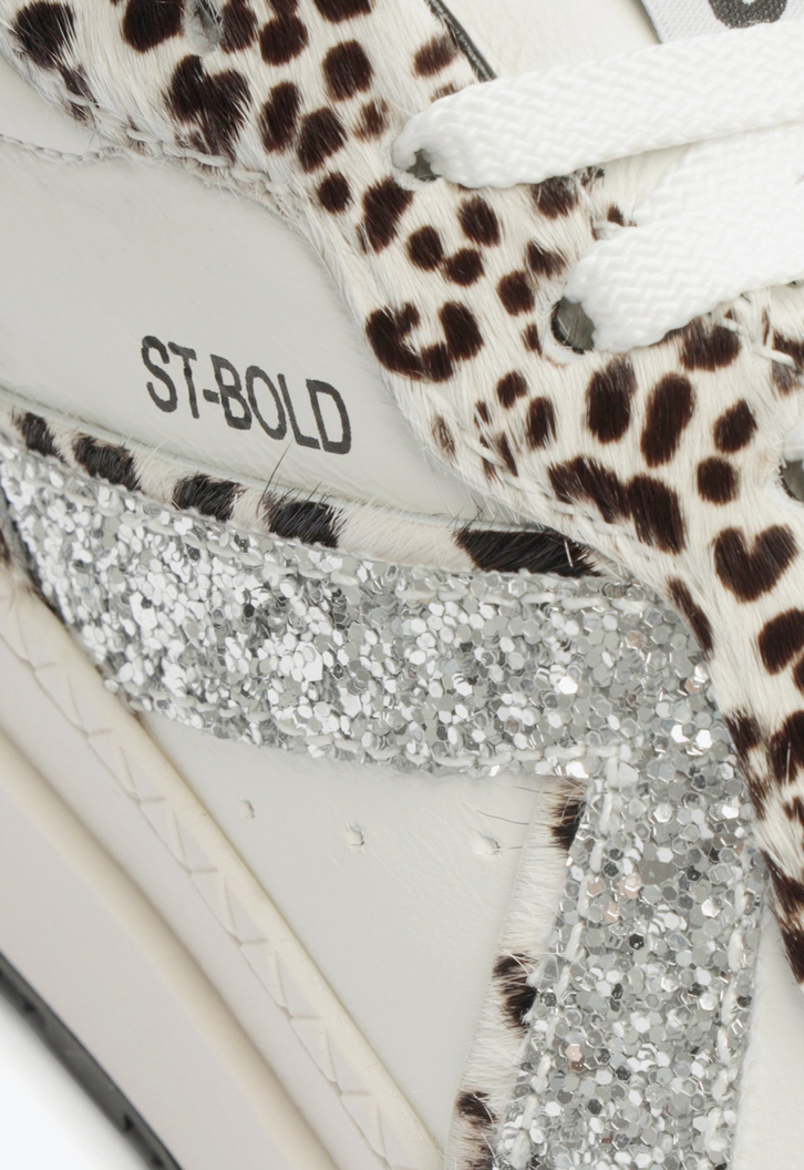 Tênis Flatform Schutz St Bold Textura Glitter Zebra