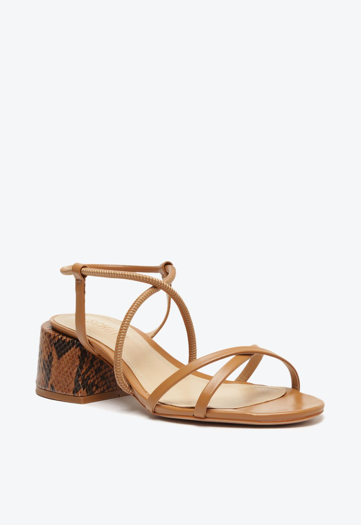 Sandália Schutz Ecower Rich Tan