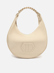 Bolsa Hobo Off-white Arezzo Couro Média Monograma