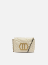 Mini Bag Tiracolo Branca Couro Emma