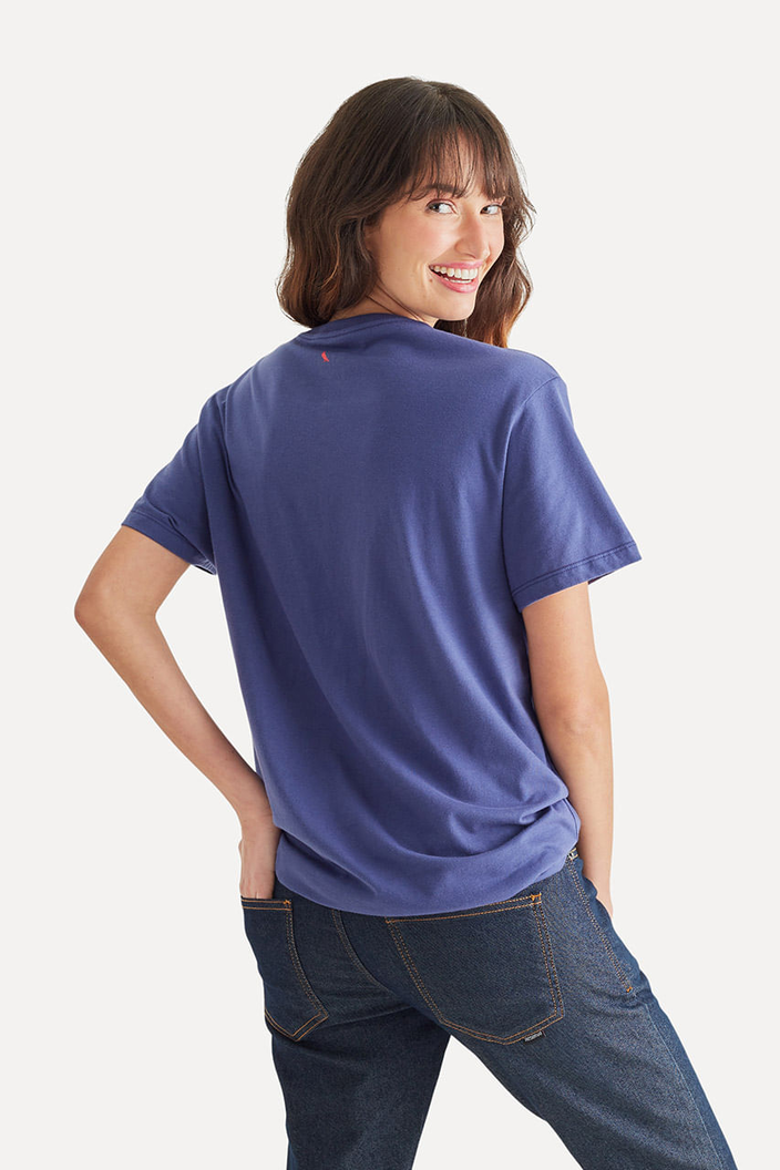 CAMISETA AZUL RESERVA SIMPLES MASCULINA