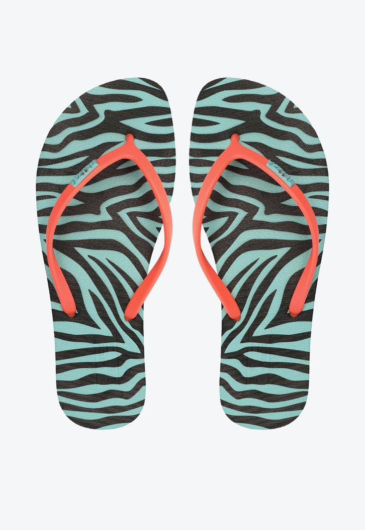 Chinelo De Dedo Azul Brizza Estampa