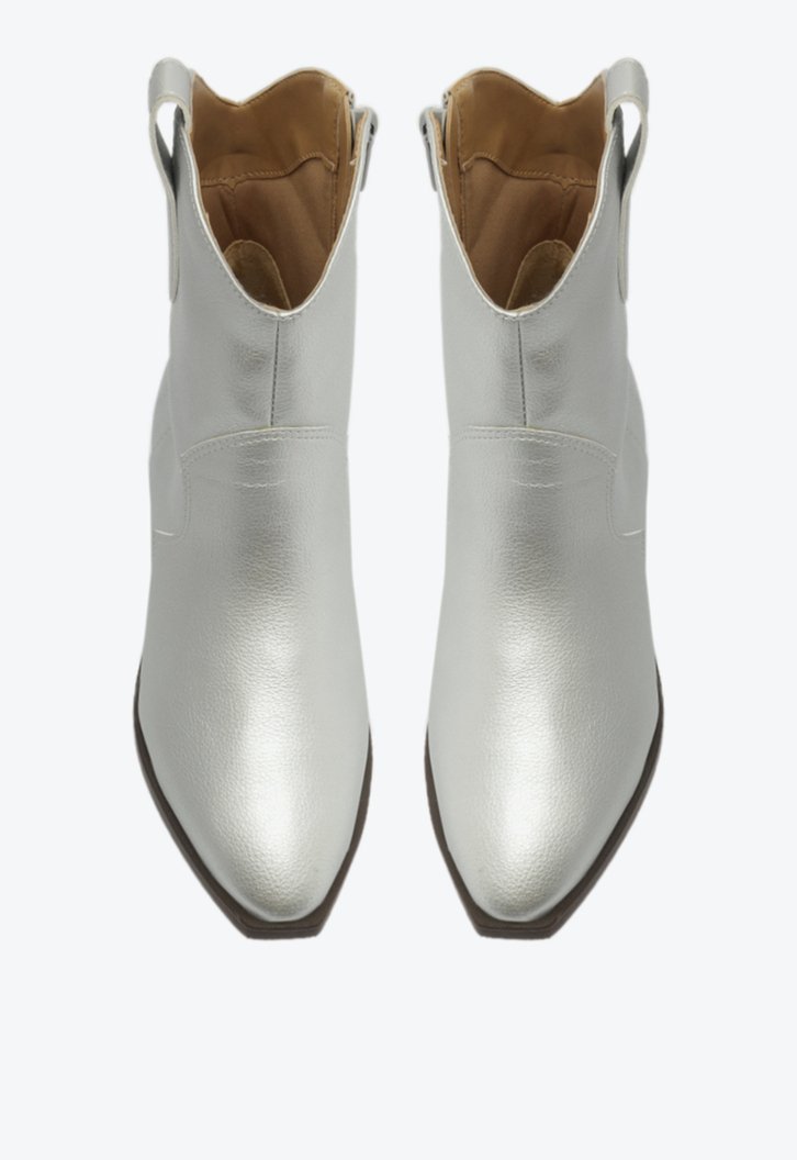 Bota Cano Curto Prata Western
