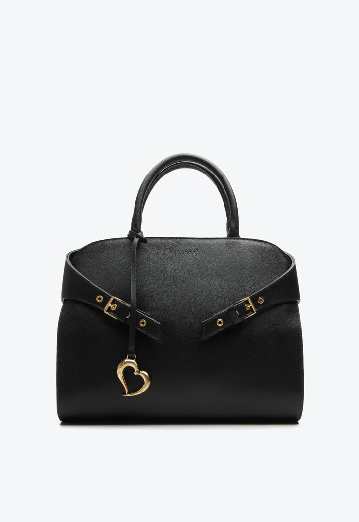 Bolsa Tote Preta Vicenza Olga Média | ZZ MALL