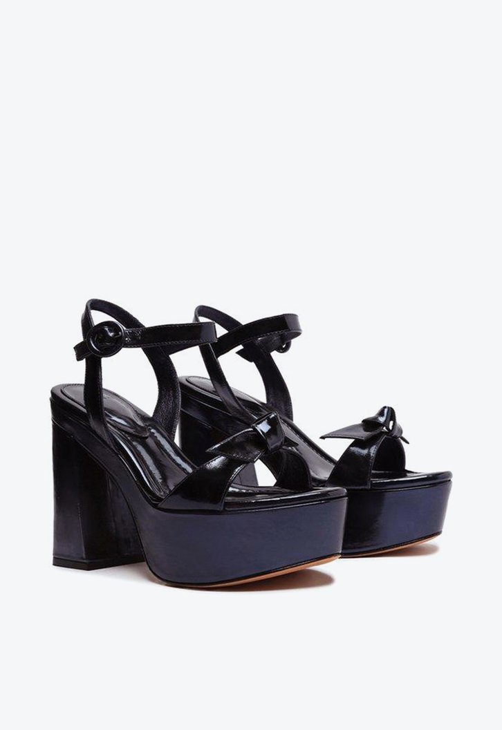 Clarita Platform Flare Deep Cobalt