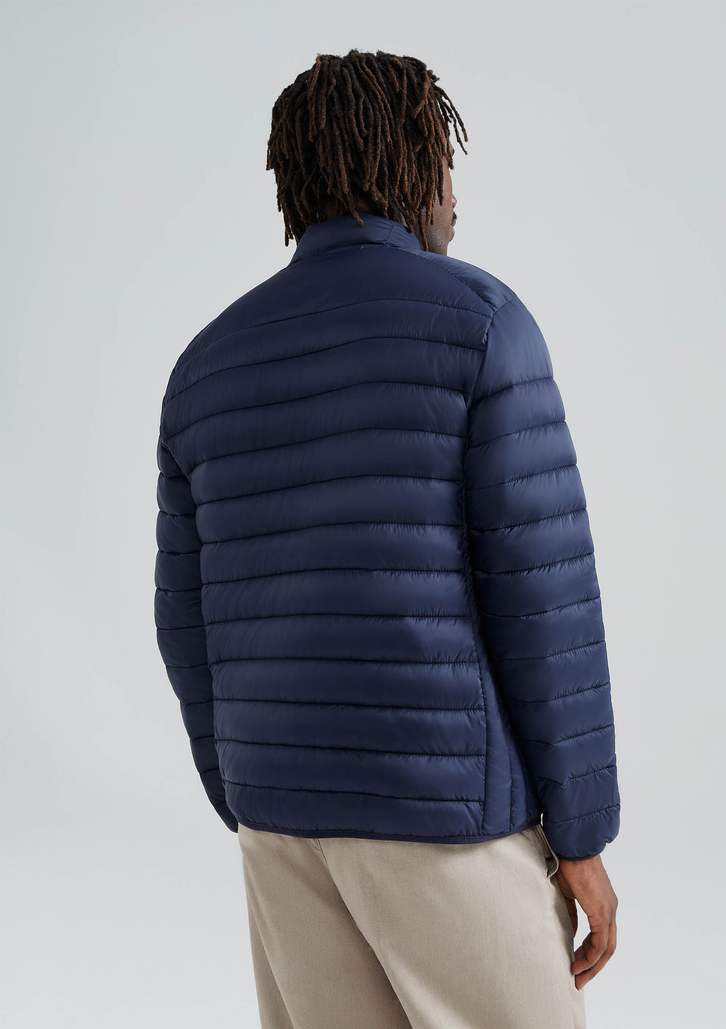 Jaqueta Azul Marinho Hering Básica Masculina Puffer Regular Matelassê