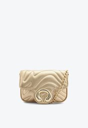 Bolsa Tiracolo Dourada Vicenza Pequena Lily