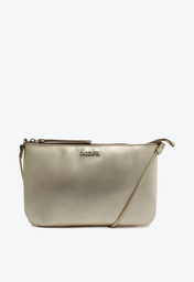 Bolsa Crossbody Básica Dourada Anacapri Pequena
