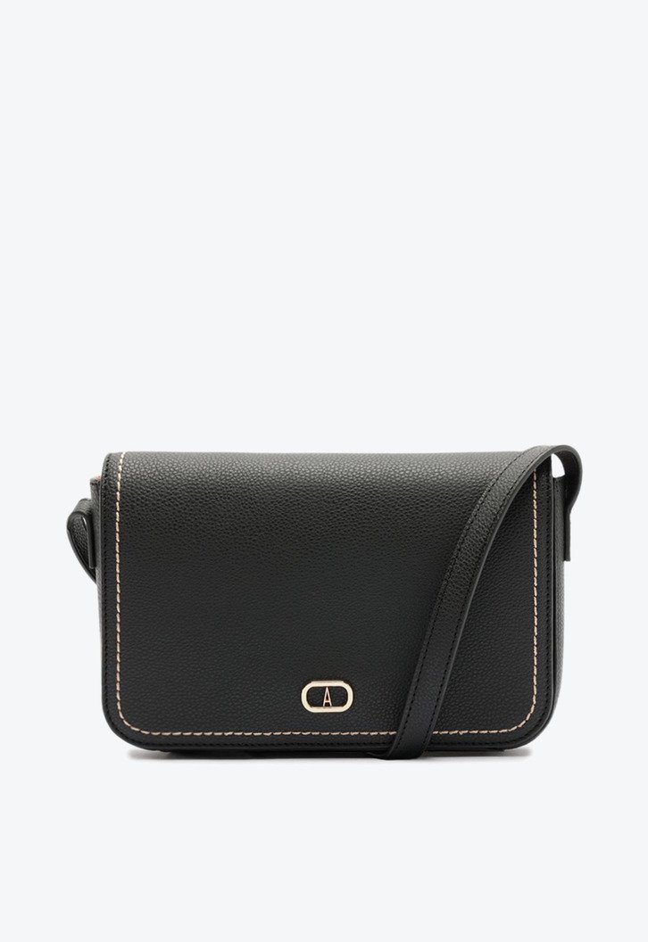 Bolsa Tiracolo Pequena Com Tampa Preta