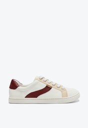 Tênis De Amarrar Branco Anacapri Recortes Roxo