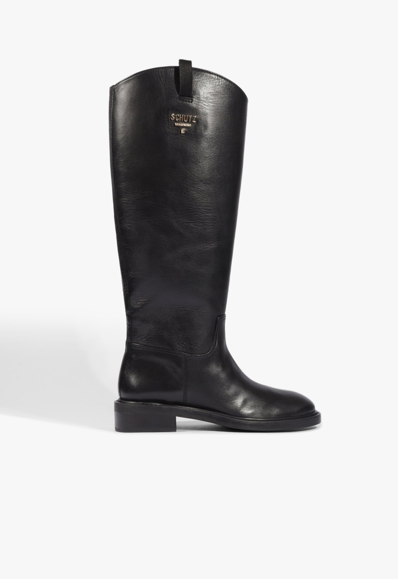 Bota Lisa Cano Longo Preta | ZZ MALL
