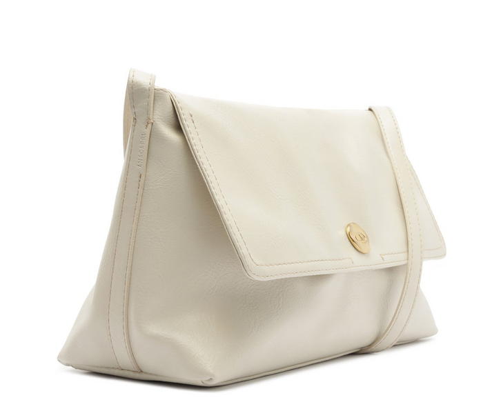 ルナ Bolsa Tiracolo Média Rústica Branca | ZZ MALL