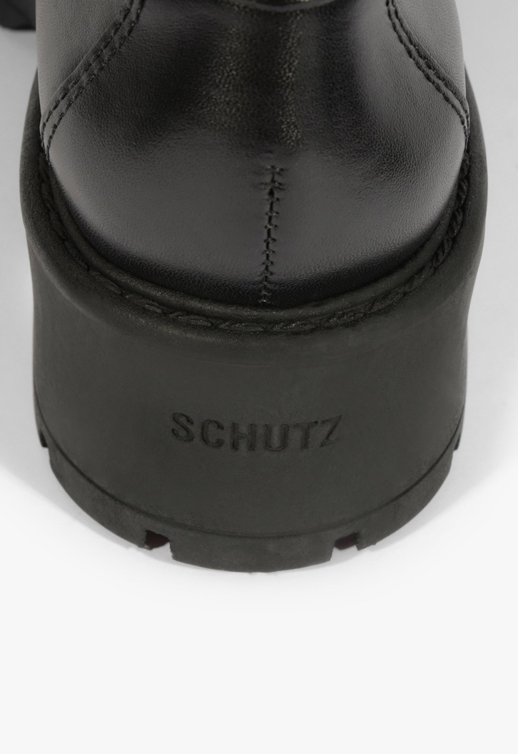 Mocassim Couro Solado Robusto Preto