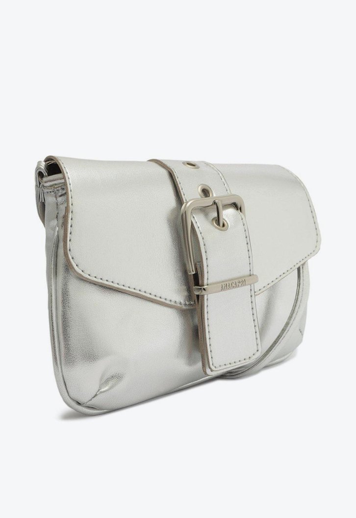 Bolsa Tiracolo Prata Anacapri Fivela Pequena