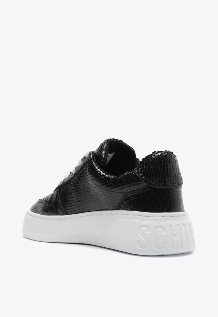 TÊNIS FLATFORM COURO preto