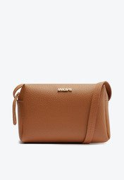 Bolsa Tiracolo Média Arredondada Marrom