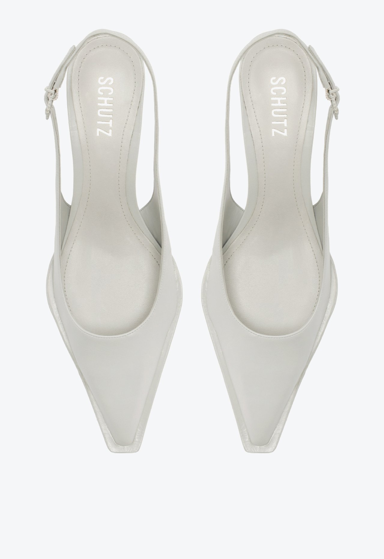 Sapato Scarpin Cinza Schutz Daria Sling | ZZ MALL