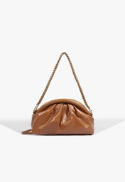 Bolsa Pouch Buzz Couro Marrom