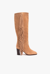Bota Tess Up Camurça Marrom Clara