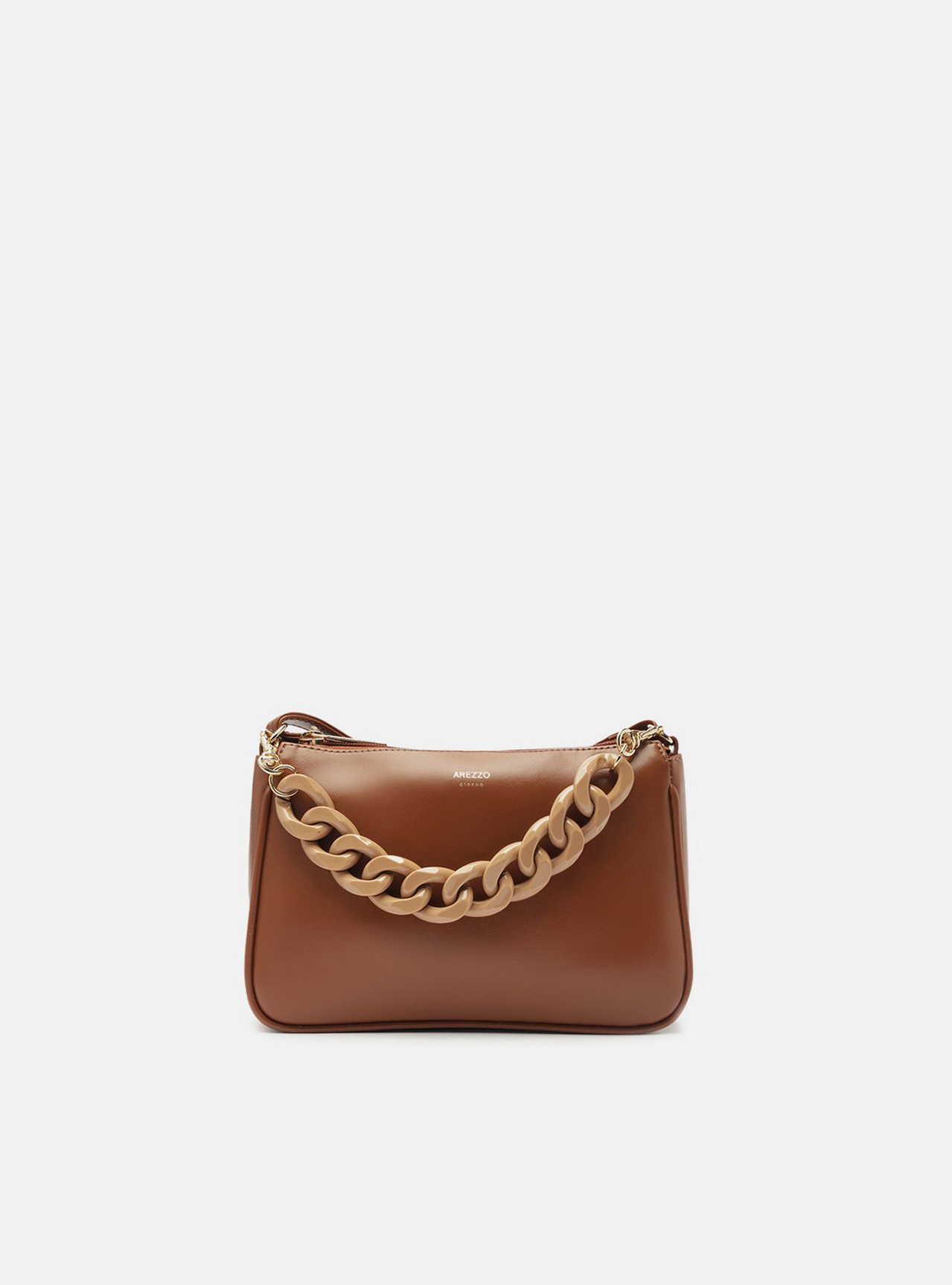 Bolsa Tiracolo Marrom Iara Pequena Bege Bolsa Tiracolo Marrom Iara Pequena Bege