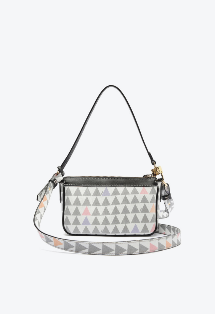 Bolsa Tiracolo Branca Schutz Pequena Emmy Triangle