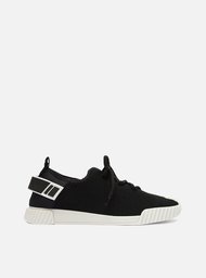 Tênis Preto E Branco Arezzo Multimaterial
