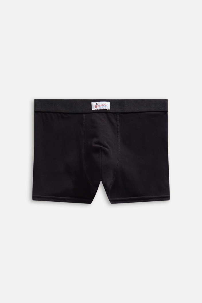 CUECA BOXER PRETA RESERVA BASICA JEANS