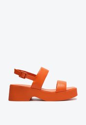 Sandália Flatform Laranja Anacapri Mirela Duas Tiras