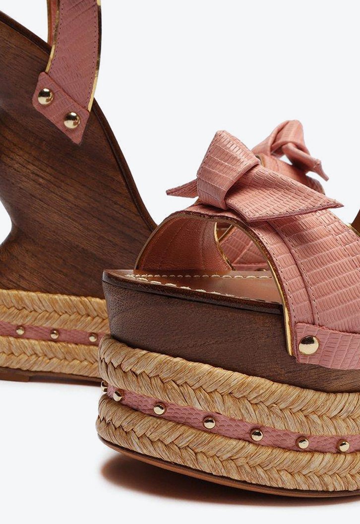Clarita Wooden Sandal Wild Rose
