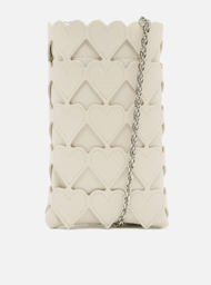 Mini Bag Porta-celular Branca Arezzo Couro Love