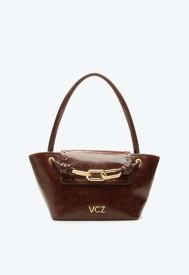 Bolsa Tote Mavie Média Marrom