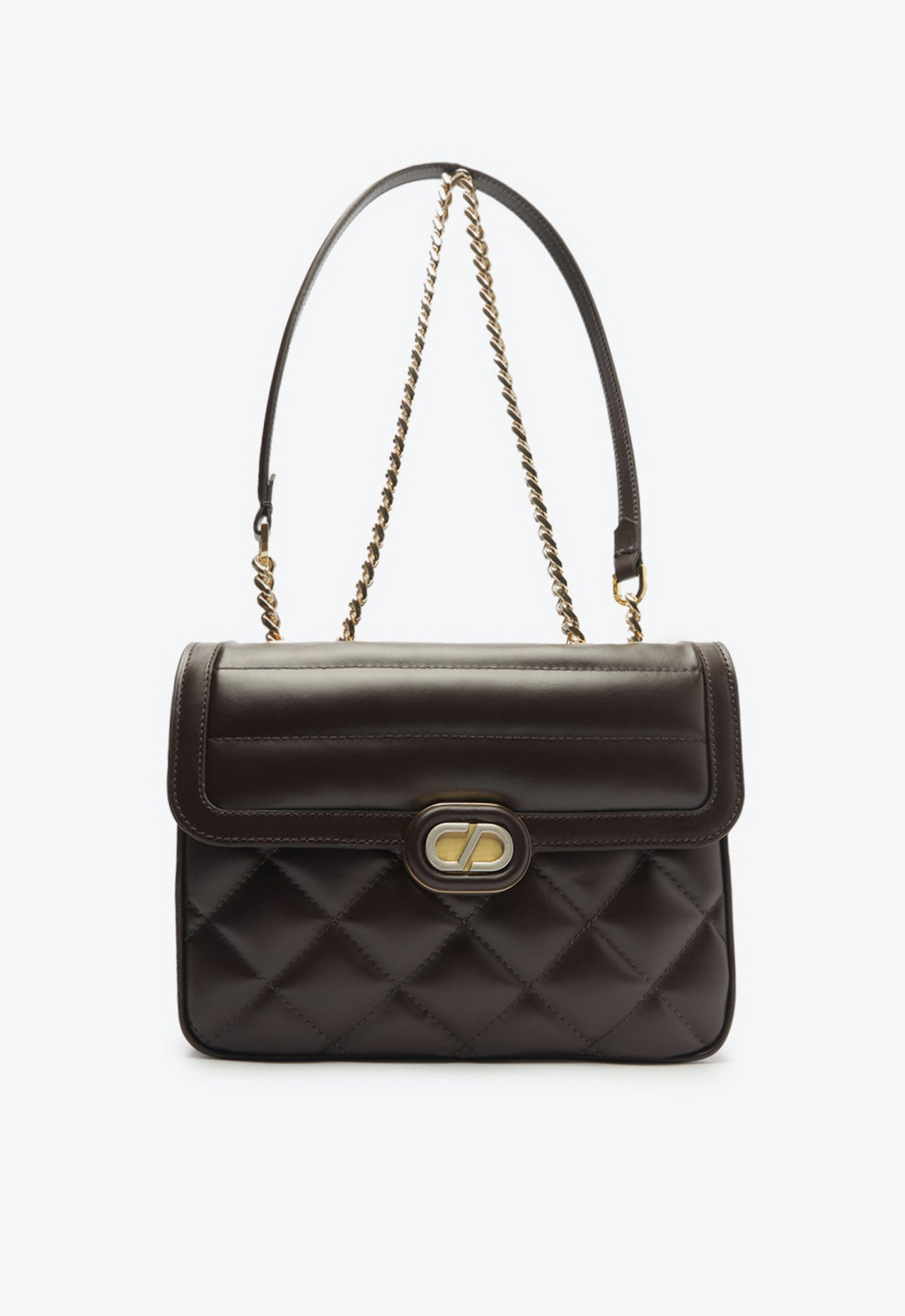 Bolsa Tiracolo Marrom Schutz Média Dazzle Couro | ZZ MALL