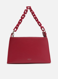 Bolsa Tiracolo Rosa Arezzo Pequena Corrente Extra