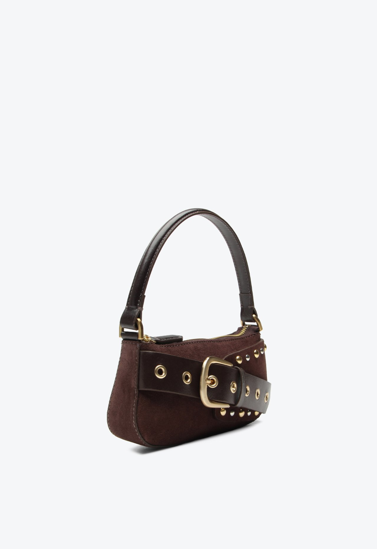 Bolsa Shoulder Thaila Pequena Marrom | ZZ MALL