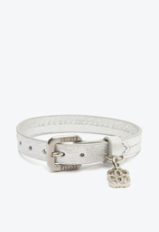 Pulseira Prata Schutz Ss Couro