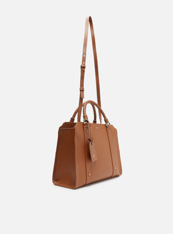 Bolsa Tote Marrom Arezzo Caramel Couro Piazza Grande