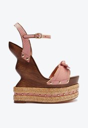Clarita Wooden Sandal Wild Rose