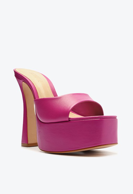 SANDÁLIA MULE ROSA SCHUTZ COURO