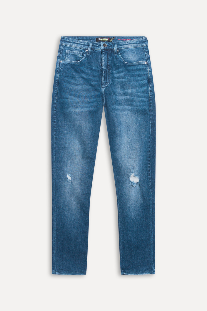 CALÇA JEANS AZUL REVERSA SKINNY NICK HIGH BLUE