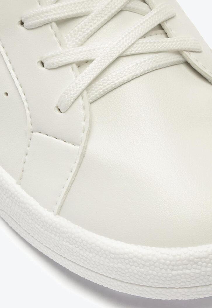 Tênis Pontilhado Basic Branco E Bege