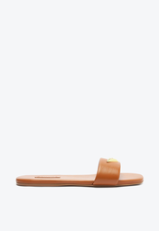 Chinelo Casual Marrom Schutz Flats Couro