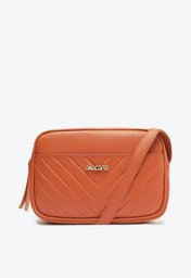Crossbody Laranja Anacapri Damasco Básica Pequena